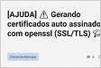 Criar e importar certificados SSL assinados por CA para o seu